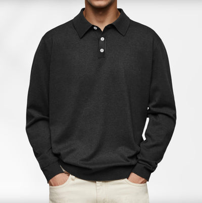Carl | Polo à Manches Longues pour Homme