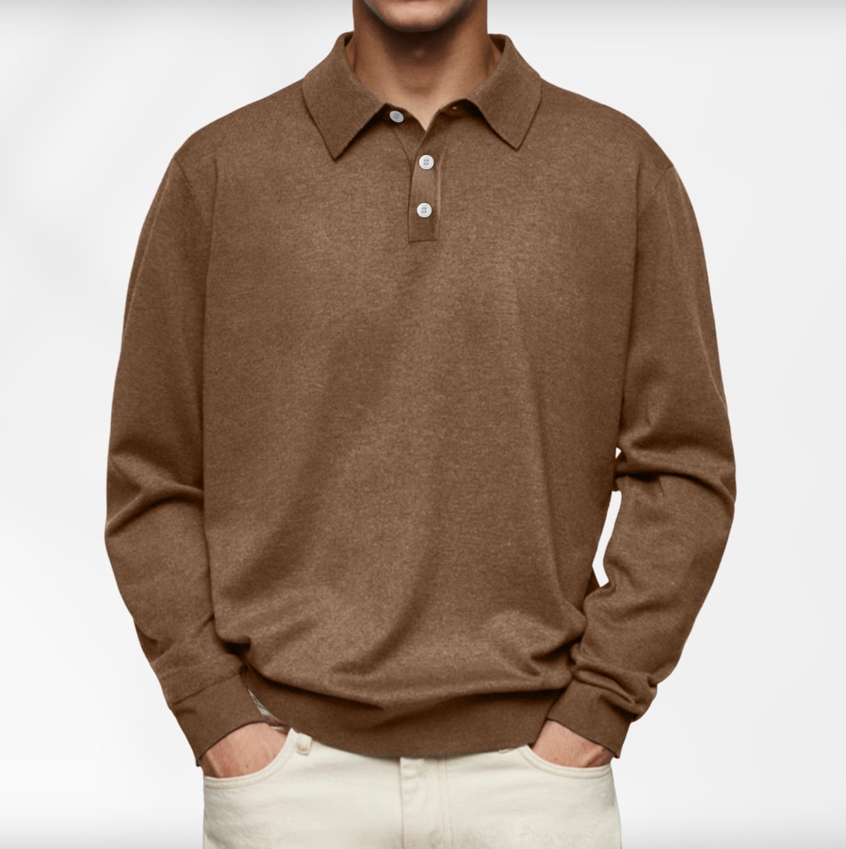 Carl | Polo à Manches Longues pour Homme