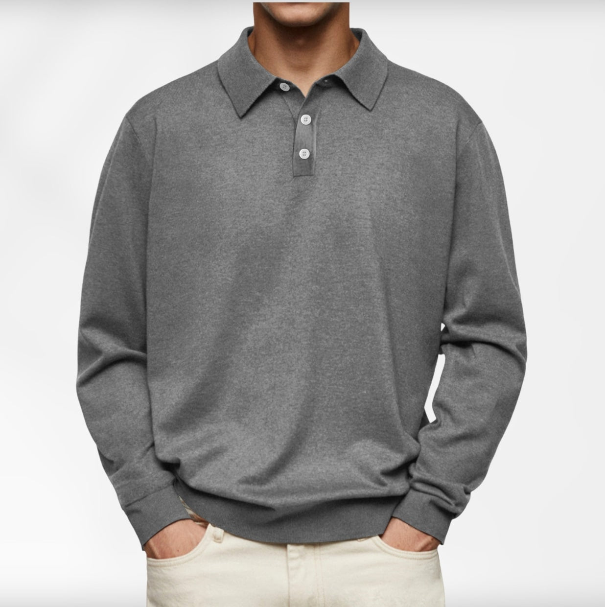 Carl | Polo à Manches Longues pour Homme