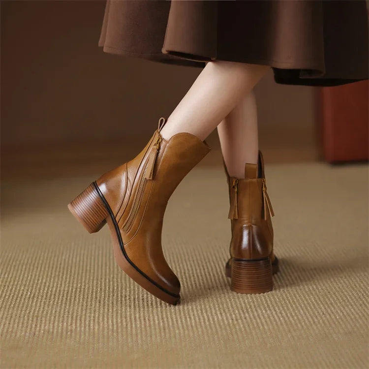 Grazia | Bottines Élégantes à Talon pour Femme