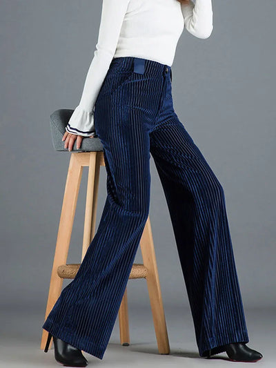 Astra | Pantalon Large en Velours Luxe