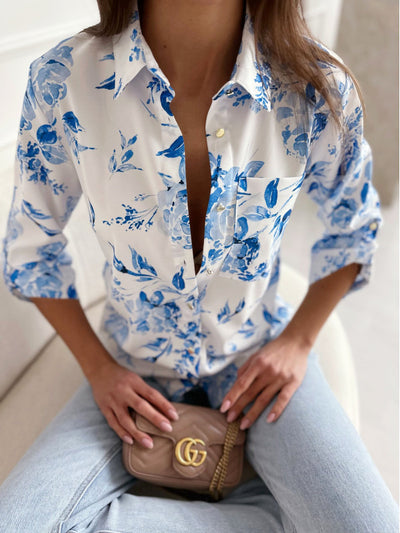 Mari | Blouse Fleurie Élégante