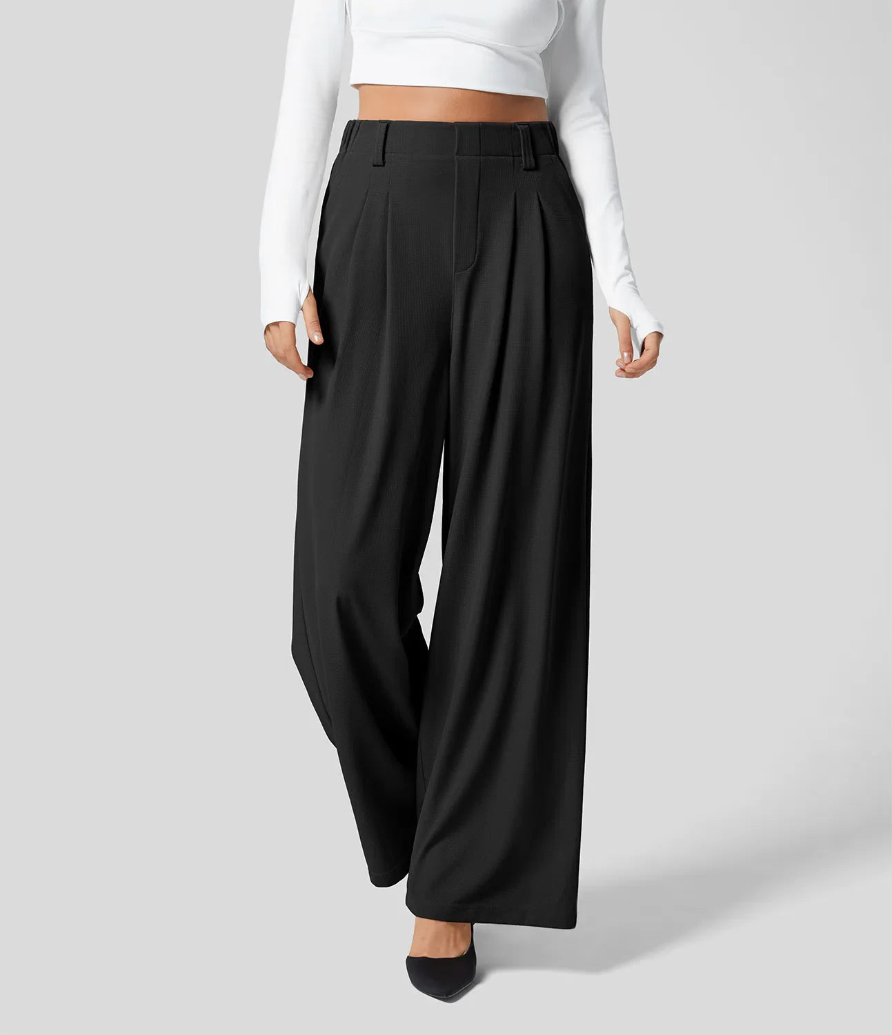 PANTALON LARGE TAILLE HAUTE