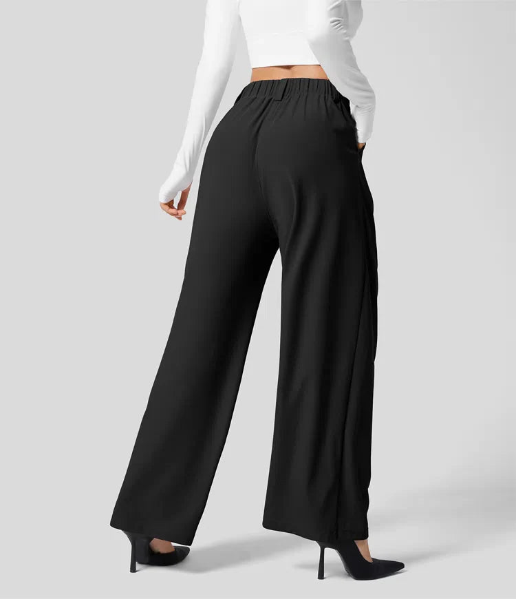 PANTALON LARGE TAILLE HAUTE