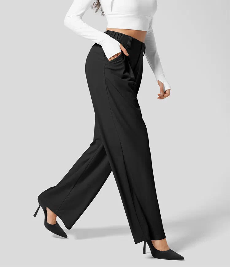PANTALON LARGE TAILLE HAUTE
