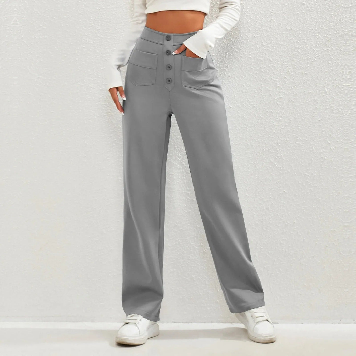 Lora | Pantalon droit élastique