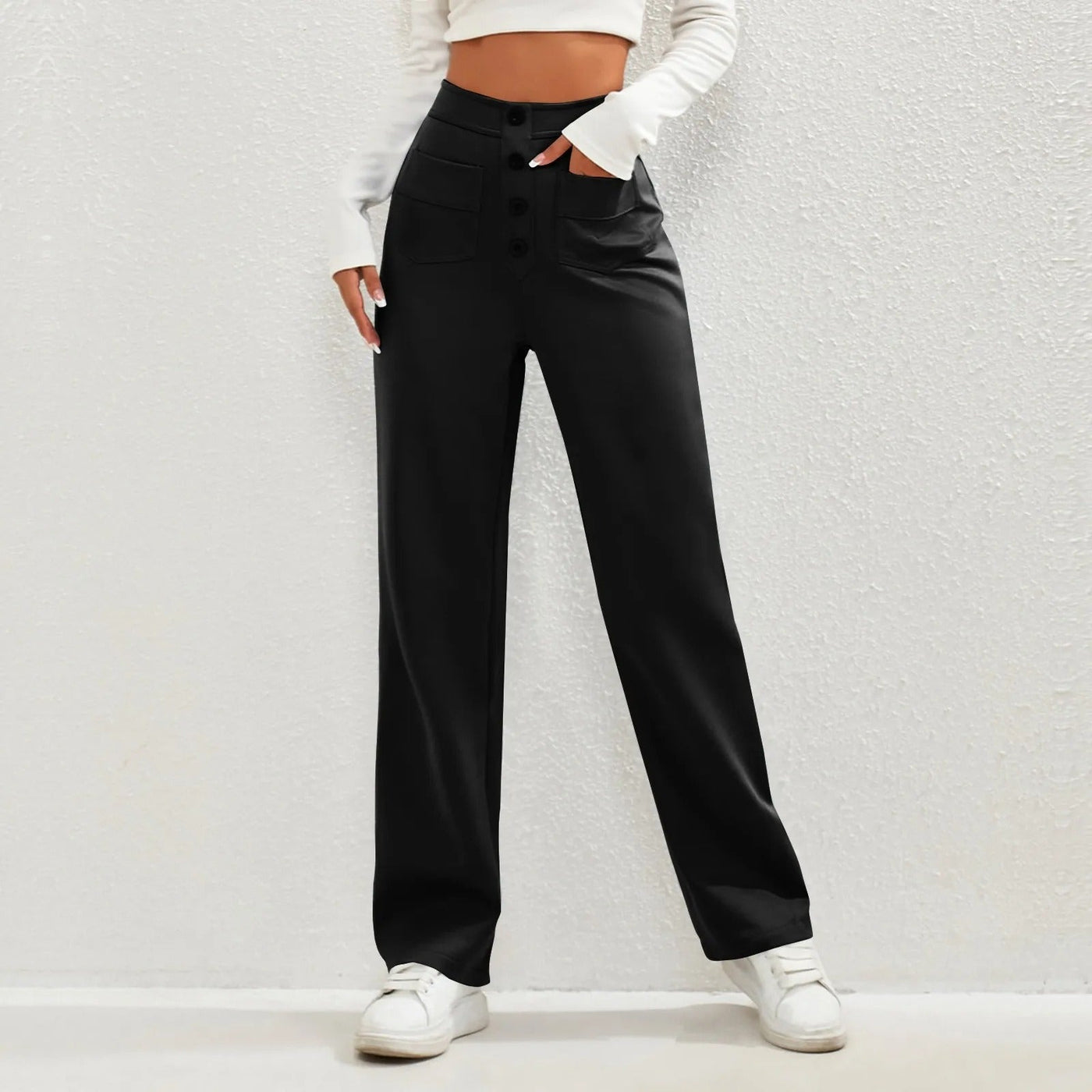 Lora | Pantalon droit élastique