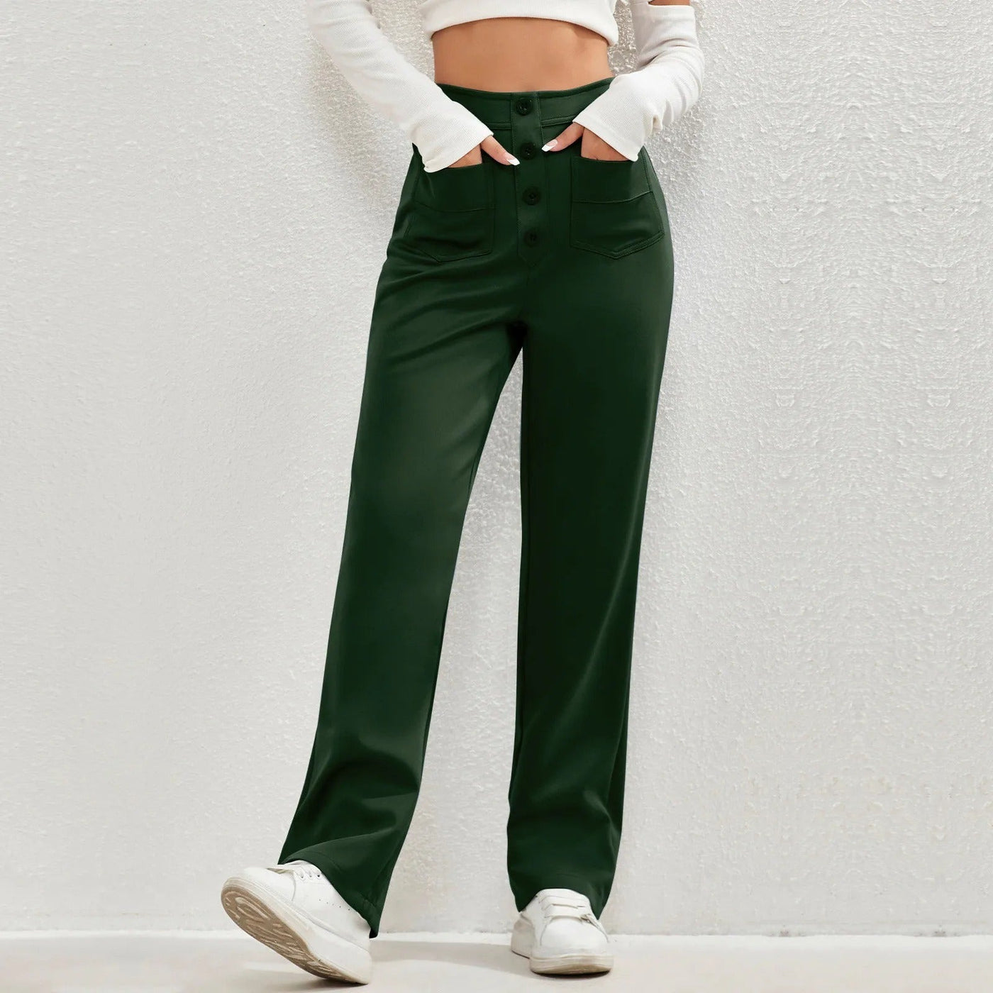Lora | Pantalon droit élastique