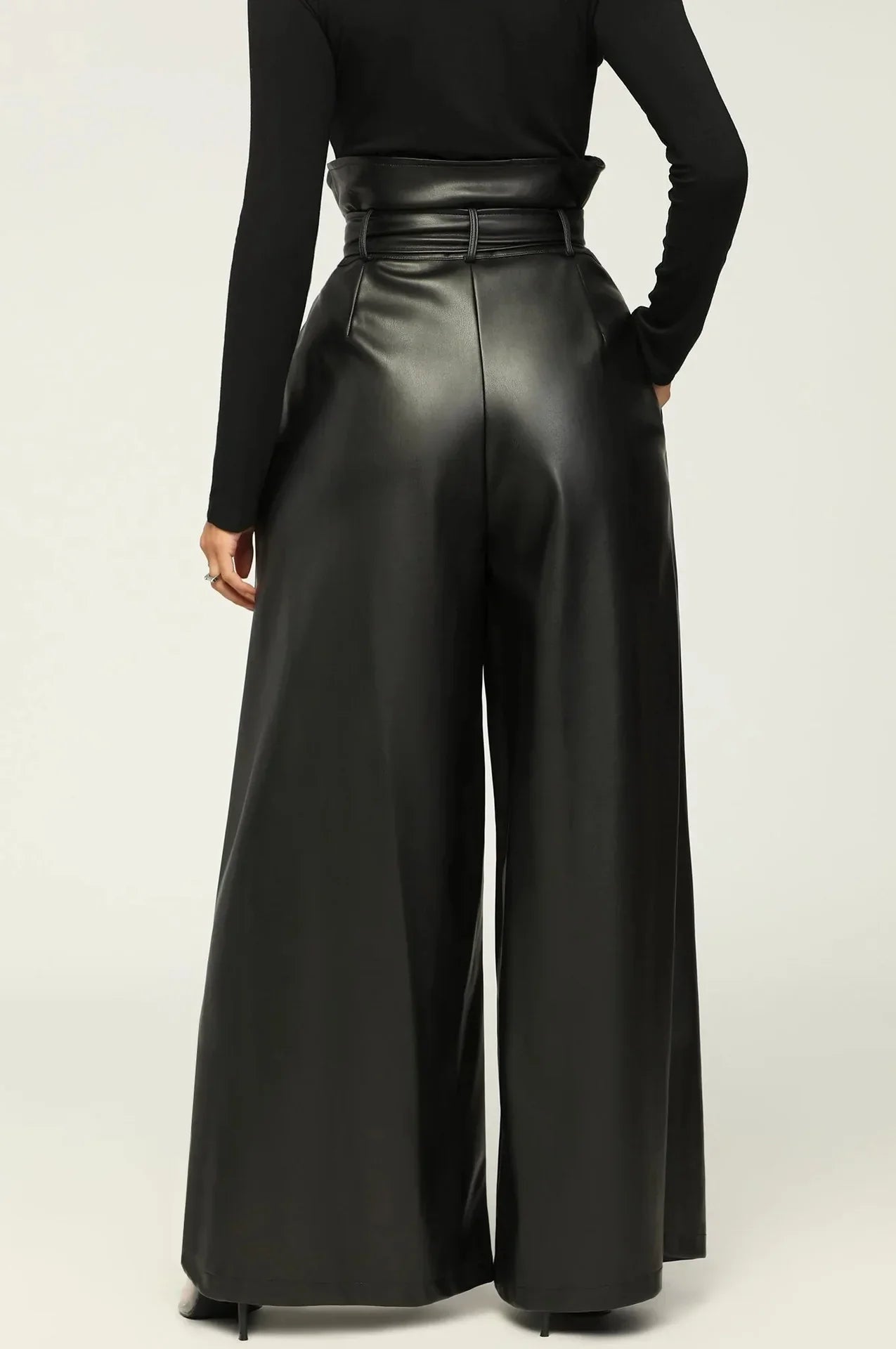 Dila | Pantalon Taille Haute avec Ceinture