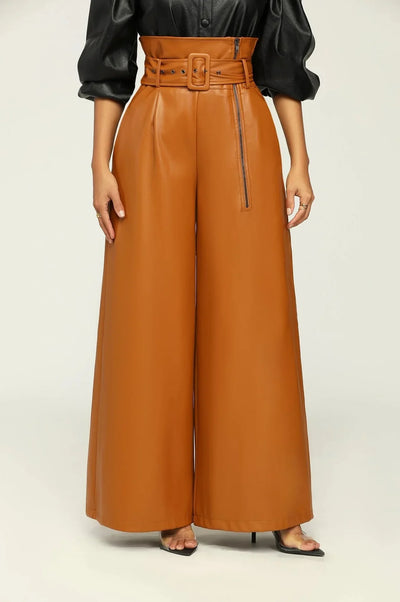 Dila | Pantalon Taille Haute avec Ceinture