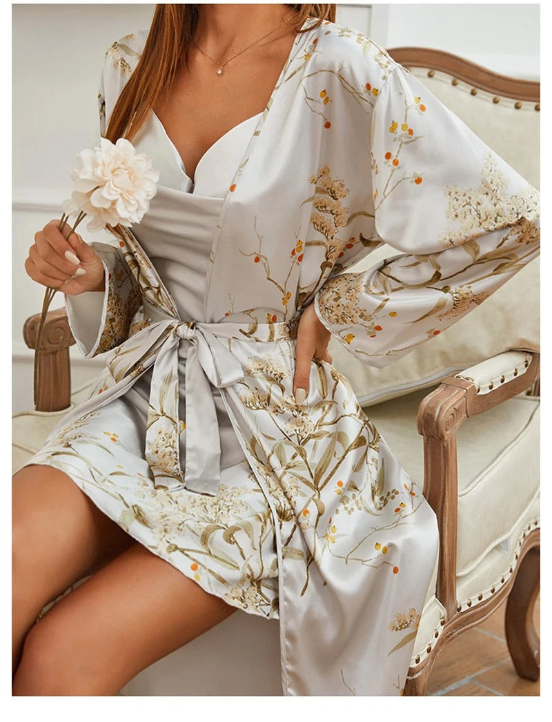 Fleur | chemise de nuit 2 pièces