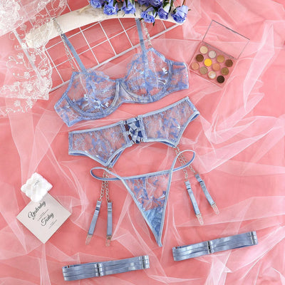 Jade | Ensemble de Lingerie Français 3-Pièces