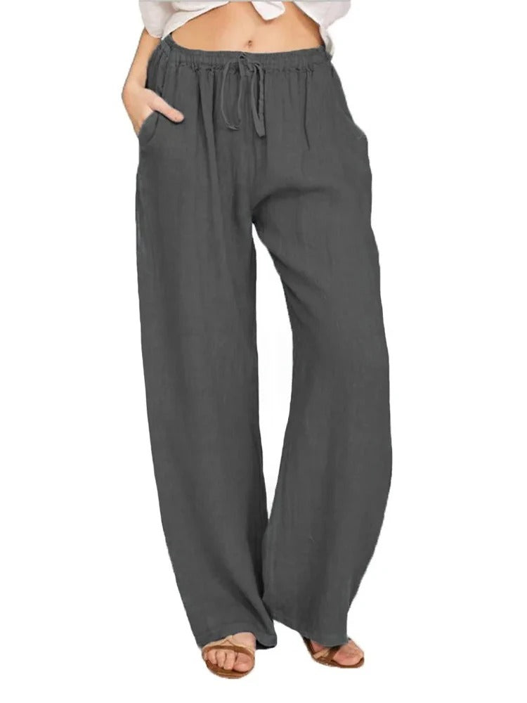 Vivienne | Pantalon en coton/lin