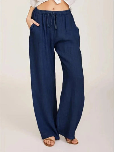 Vivienne | Pantalon en coton/lin